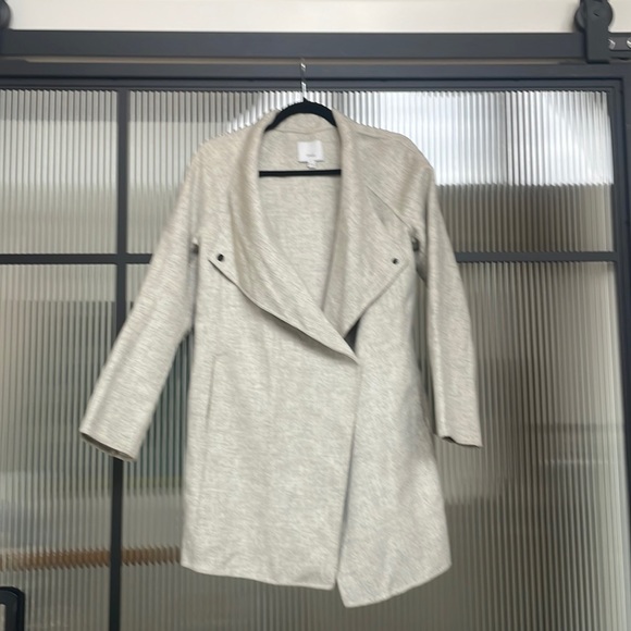 Vince Wool Coat Heather Grey - Picture 4 of 10